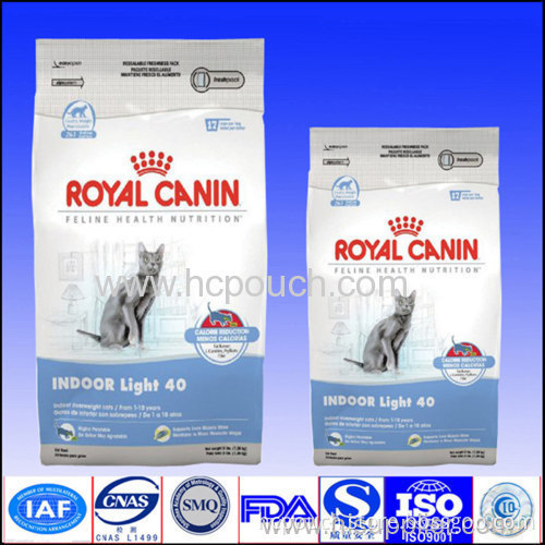 Side Gusseted Aluminium Foil Packaging Bag For Cat Food 
